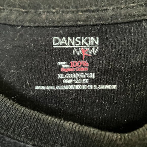 Black with Gold and Purple Abstract Accents Top Size XL (16/18) - Picture 3 of 4